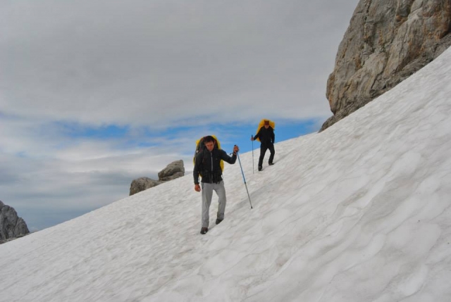 en la nieve